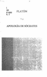 cover of the book Apología de Sócrates