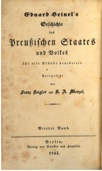 cover of the book Eduard Heinel's Geschichte des Preußischen Staates und Volkes