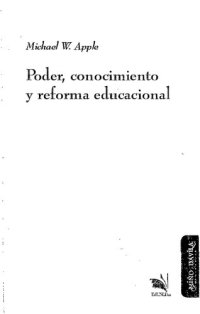 cover of the book Poder, conocimiento y reforma educacional