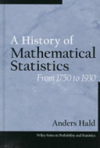 cover of the book A History of Mathematical Statistics from 1750 to 1930