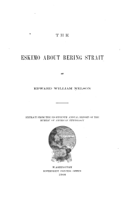 cover of the book The Eskimo about Bering Strait