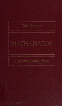 cover of the book Biathanatos: A Modern-Spelling Edition