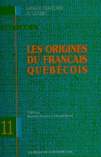 cover of the book Les origines du francais quebecois