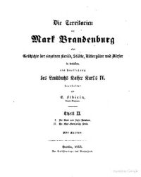 cover of the book Geschichte der Stadt und Insel Potsdam.--Geschichte des Kreises Ober-Barnim