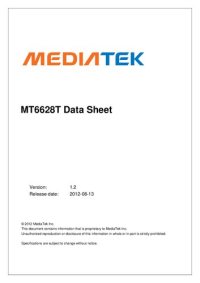 cover of the book MT6628T Datasheet