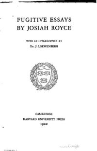 cover of the book Fugitive essays