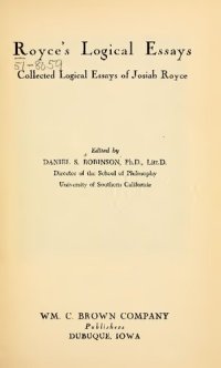 cover of the book Logical essays