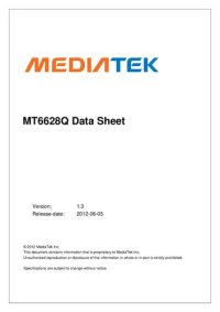 cover of the book MT6628Q Datasheet