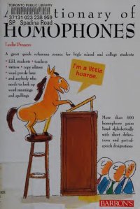 cover of the book A Dictionary of Homophones