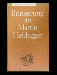 cover of the book Erinnerung an Martin Heidegger