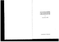 cover of the book Lulesamisk grammatik