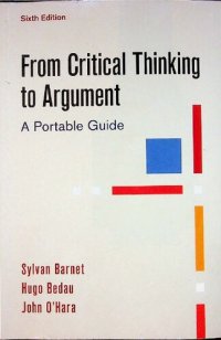 cover of the book From Critical Thinking to Argument: A Portable Guide