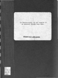 cover of the book La Territoriale: du roi Léopold II au maréchal Mobutu Sese Seko