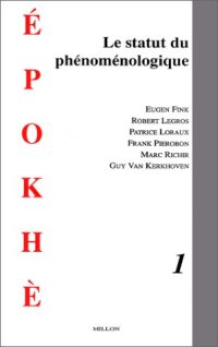 cover of the book Le Statut du phénoménologique