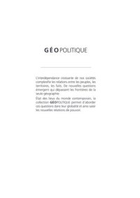 cover of the book Géopolitique de l'eau : entre conflits et coopérations