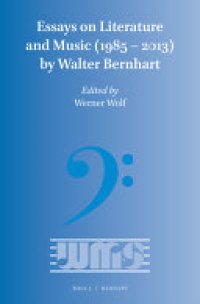 cover of the book Essays on Literature and Music (1985-2013) by Walter Bernhart