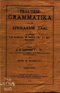 cover of the book Praktiese grammatika van die Afrikaanse taal