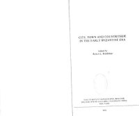 cover of the book City, town and countryside in the early Byzantine era