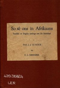 cover of the book So sê ons in Afrikaans