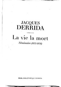 cover of the book La vie la mort