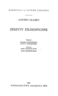 cover of the book Zeszyty filozoficzne