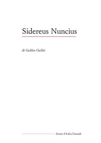 cover of the book Sidereus Nuncius