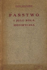 cover of the book Państwo i jego rola historyczna