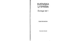 cover of the book Svenska utifrån. Övningar del 1