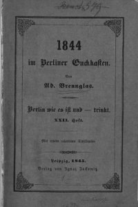 cover of the book 1844 im Berliner Guckkasten