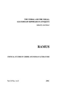 cover of the book The Verbal and the Visual: Cultures of Ekphrasis in Antiquity