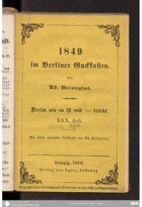 cover of the book 1849 im Berliner Guckkasten