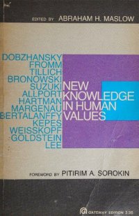 cover of the book New knowledge in human values