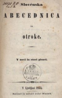 cover of the book Slovénska abecednica za otroke