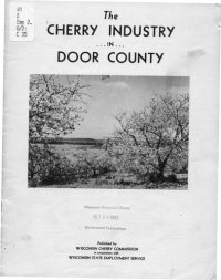 cover of the book The cherry industry in Door County