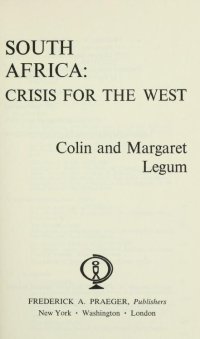 cover of the book South Africa: Crisis for the West