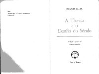 cover of the book A Técnica e o desafio do século