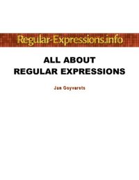 cover of the book All About Regular Expressions