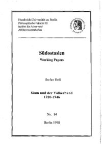 cover of the book Siam und der Völkerbund 1920-1946