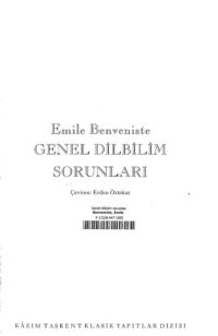 cover of the book Genel Dilbilim Sorunları