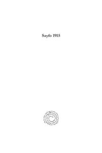 cover of the book Sayfo 1915: An Anthology of Essays on the Genocide of Assyrians/Arameans during the First World War