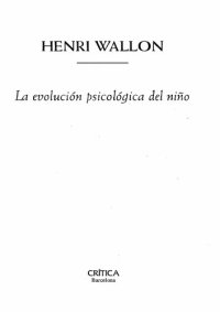 cover of the book La evolución psicológica del niño