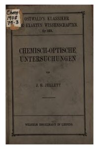 cover of the book Chemisch-optische Untersuchungen