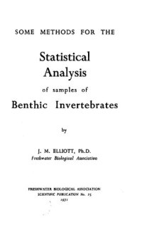 cover of the book Some methods for the statistical analysis of samples of benthic invertebrates