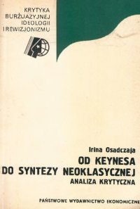 cover of the book Od Keynesa do syntezy neoklasycznej. Analiza krytyczna