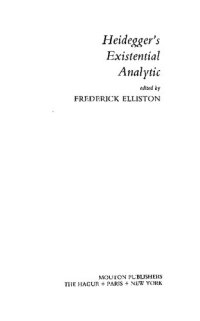 cover of the book Heidegger's existential analytic