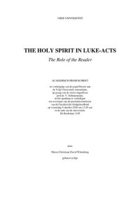 cover of the book The holy spirit in luke-acts. The role of the reader