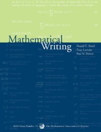 cover of the book Mathematical Writing