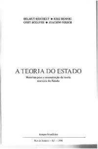 cover of the book A Teoria do Estado materiais para a reconstrução da teoria marxista do Estado