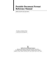 cover of the book Portable Document Format Reference Manual, version 1.0