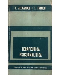 cover of the book Terapéutica psicoanalítica : principios y aplicación